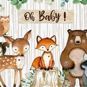 Woodland Animal Nursery Wall Art